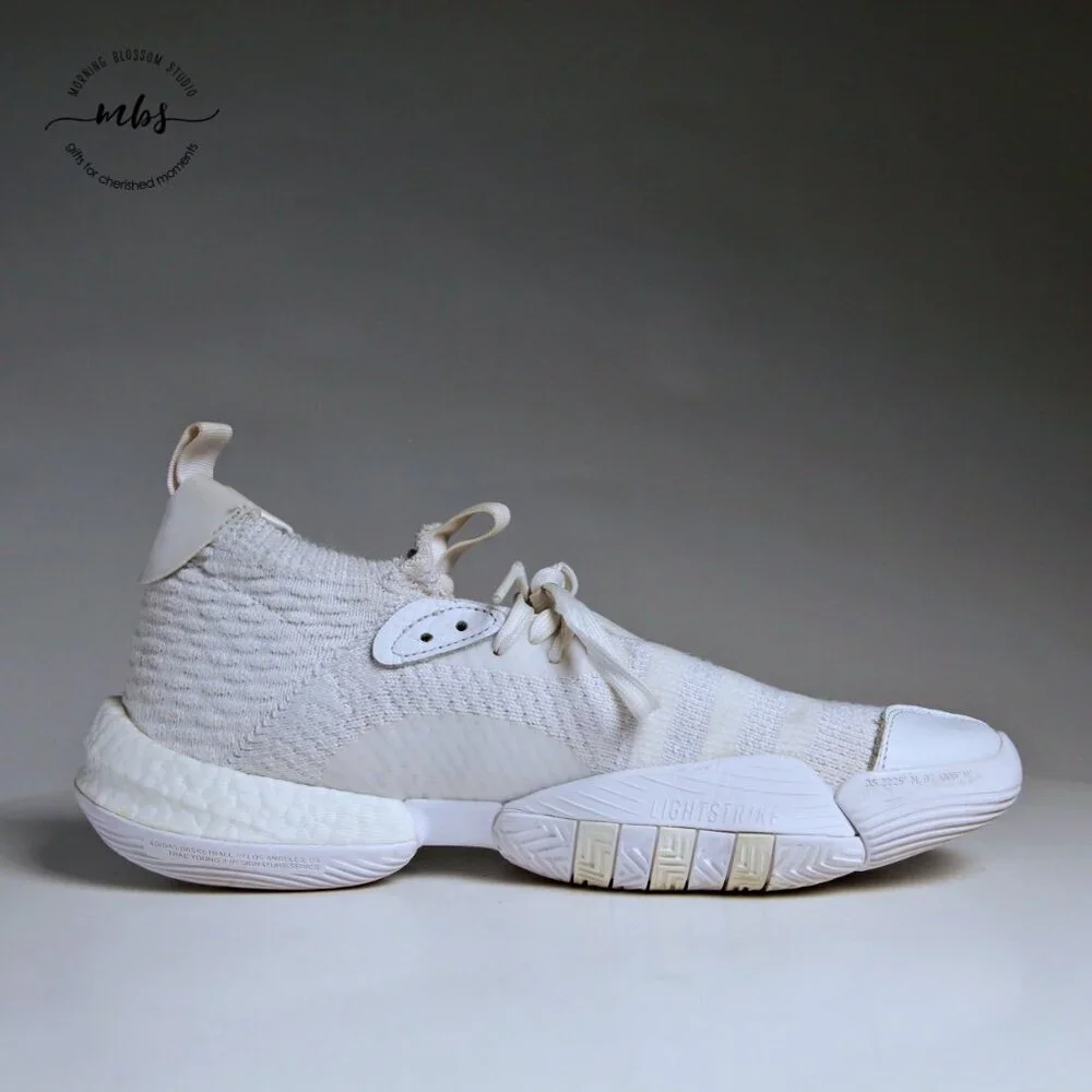 Adidas Trae‎ Young 2.0 Triple White Sneakers